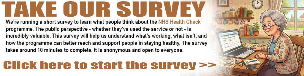 link to the NHS Health Check survey
